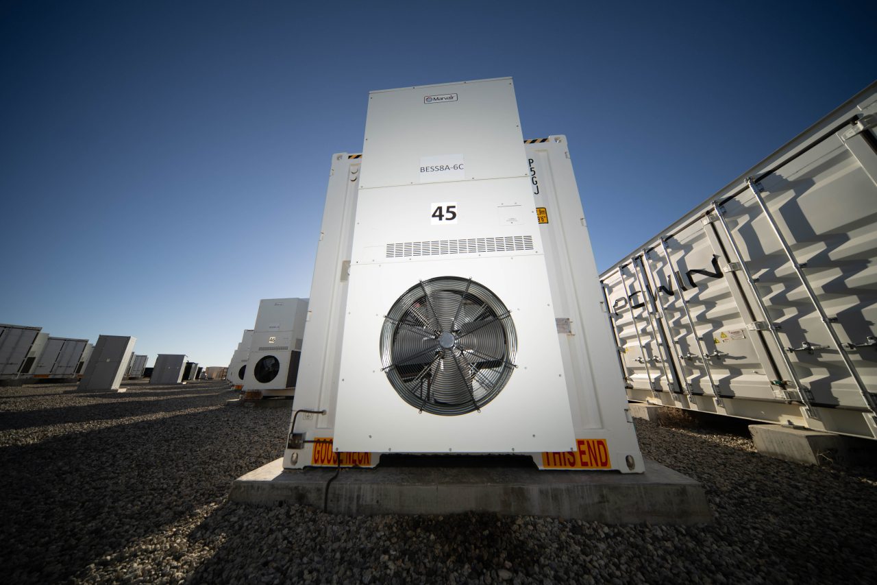 Battery storage container at Garland